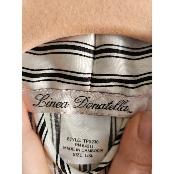 Linea Donatella White and Black Glam Robe L/XL - Picture 6 of 6